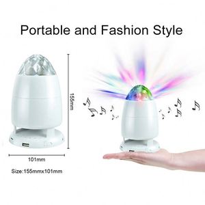 Jumon Disco Party Lights Speaker, 2018 más nuevo sonido activado giratorio proyección efectos USB Magic Led Stage Light - Product Image 6