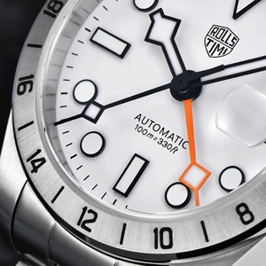 Montre automatique mécanique de luxe pour homme ROLLSTIMI RT-7911 NH34 GMT, diamètre 39 mm, saphir, acier inoxydable 316L, Reloj Hombre - Product Image 5