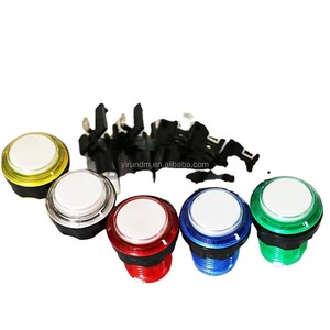 Botón <span class=keywords><strong>Pulsador</strong></span> Momentáneo Iluminado por LED, Botón de <span class=keywords><strong>Arcade</strong></span> de 12V, Accesorio Duradero para Máquinas de Juegos que Funcionan con Monedas - Product Image 5