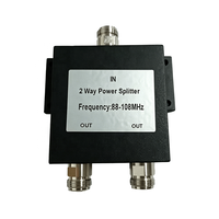 Diviseur de puissance coaxial 2 voies N femelle FM 88-108MHz RF pour émetteur FM Antenne FM
