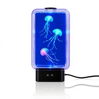 Lampe à eau LED ABS à changement de couleur, lampe décorative minimaliste avec éclairage d'ambiance, commande manuelle pour salon, chambre à coucher, bureau