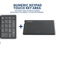 JOMAA Yeni Deri Katlanabilir Kablosuz BT Mini Klavye, USB Tip-C Ergonomik Tasarımlı Tablet Dizüstü Bilgisayar Taşınabilir Seyahat Klavyesi