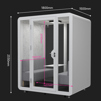 Cabine insonorisée acoustique entièrement personnalisée pour la musique, cabine silencieuse pour l'enregistrement musical, studio de bureau