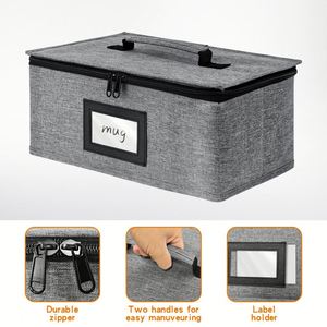 Wholesale Custom Polyester Whiskey & Wine Glass Storage Box with Protection <b>Portable</b> for Home <b>Bar</b> or Gifting - Product Image 4