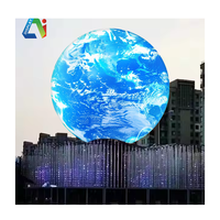 Pantalla LED Esférica Creativa de Tamaño Personalizado Flexible Grande a Todo Color en Forma de Bola Esférica Globo Video Wall
