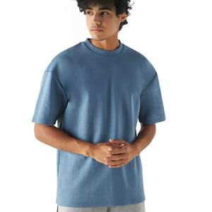 Camiseta de algodón 100% para hombre, corte holgado, venta al por mayor, OEM, ODM, fabricante, logotipo personalizado, impresión de alta calidad para hombre - Product Image 6