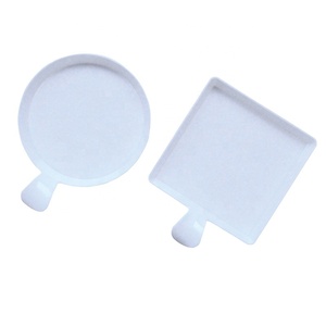 Plateau à <span class=keywords><strong>Pizza</strong></span> carré rond blanc pur Restaurant Snack plat de nourriture occidentale assiette de petit déjeuner à la maison - Product Image 5