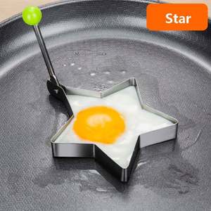 K173 New Stainless Steel <b>Fried</b> <b>Egg</b> Pancake Shaper Omelette Mold Mould Frying <b>Egg</b> Cooking Tools Kitchen Accessories Gadget <b>Rings</b> - Product Image 2