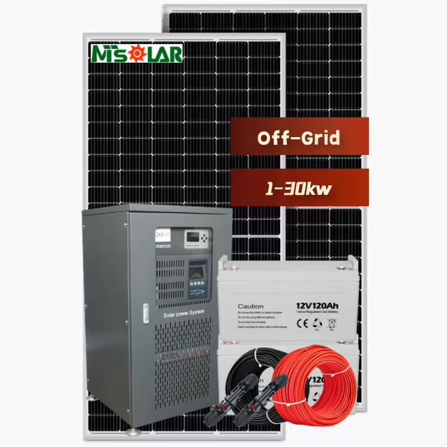 Full Set Home Solar Kit 5kw solar system home power 10kw Roof Mounting Solar System With Battery Backup Power