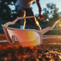 Gafas de Sol Deportivas para Ciclismo 2026 de Alta Gama con Lentes Espejadas TR90, Protección UV400 y Resistentes al Viento para Trekking
