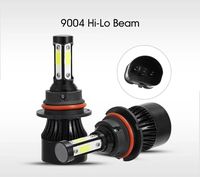 Système d'éclairage frontal LED COB S2 à faisceau unique quatre côtés 6000K 4000LM avec étanchéité IP67 pour montage universel