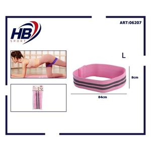 L Size Fuchsia Squat <b>Exercise</b> <b>Bands</b> - Product Image 3