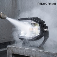 SM203A-A 80W 8 LED haute intensité 50 000 heures de lumière de travail pour SUV ATV UTV Étanche IP6K9K 130 °   Garantie de 2 ans contre les inondations