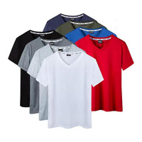 Camisetas Lisas de Manga Corta para Hombre, Cuello Redondo, 100% Poliéster, Tejido Transpirable, Antiarrugas, Precio Económico al por Mayor, MOQ Bajo