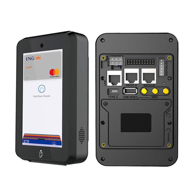 MDB Slave/RS232 Unattended Solution 4G NFC POS Loyalty Card Payment Terminal for Android Self-service Carwashes Ruggedised CM30