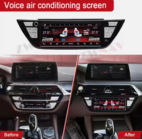 ZWNAV pour BMW série 5 G30/M5/X3/X4/6 série 2018-2022 AC panneau écran d'affichage Cluster conditionnement contrôle tactile LCD numérique