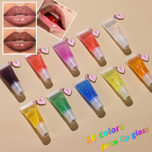 Baume à lèvres liquide hydratant en vrac, mini huile à lèvres mignonne avec chaîne, logo personnalisé, huile à lèvres transparente fruitée - Product Image 6