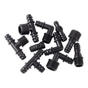 Garten-DN16-Rohr 1/2 3/4 Zoll Außengewinde T-Stück Winkel Gerade Landwirtschaftlicher Mikrobewässerungs-Wasserverbinder - Product Image 3