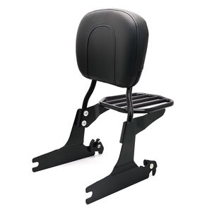 Motocicleta respaldo Sissy Bar equipaje Kit para Harley Davidson Harley Softail 2000-2005, excepto FXSTD y 2006-2017 FL Softail - Product Image 1