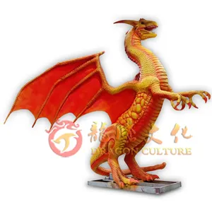 Hot sale newest Artificial handmade simulation Western style dragon Animatronic dragon model for exhibition