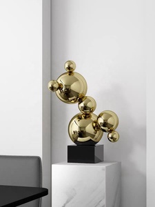 Boules de miroir en métal modernes personnalisées pour l'extérieur sculpture artistique moderne sculpture de bulles en métal pour la décoration artistique d'hôtel - Product Image 3