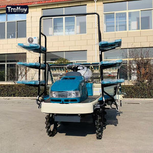 Transplanteuse de riz à 6 rangs à vendre, modèle autoporté grande capacité avec commande par joystick et pneus en caoutchouc massif - Product Image 6