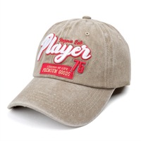 Casquette en coton lavé pour hommes et femmes, réglable, broderie 3D, logo personnalisé, casquette de baseball
