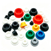 Bouchon d'étanchéité en caoutchouc silicone en forme de T OEM, résistant aux hautes températures, souple, pour l'étanchéité des flacons et verrerie de laboratoire