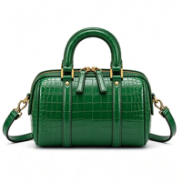 Sac Boston de luxe pour femme avec poignée supérieure, sac à bandoulière en cuir tendance, sac à main OEM ODM personnalisé en gros pour les entreprises de marques