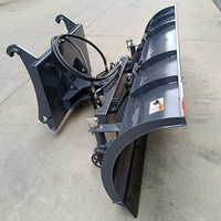 OEM RB Heavy Duty Snow Blade Skid Steer Tractor Attachment Hydraulic Snow Pusher Shovel Penghindar Rintangan Otomatis 2000-3600mm