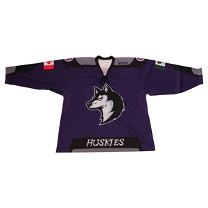 Maillots de hockey sur glace personnalisés 100 % polyester respirant par sublimation pour hommes et femmes – Uniformes d'équipe de ligue d'entraînement OEM anti-humidité - Product Image 1