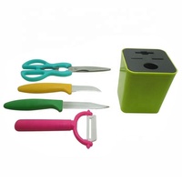 UJ-KT689 Populaire 4-delige fruit- en groentegereedschapset met houder