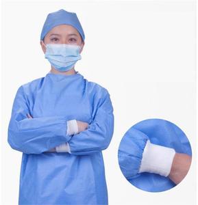 Blouse chirurgicale jetable stérile médicale approuvée ISO avec essuie-mains robes d'hôpital standard 45 Gsm SMS personnalisées - Product Image 2