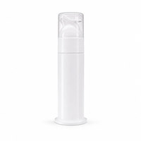 Flacon distributeur de dentifrice en plastique personnalisé, emballage à pompe sans air en PP pour cosmétiques et soins personnels avec étiquetage sous film rétractable