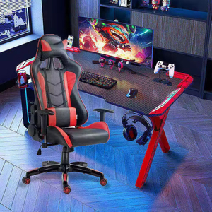 Nouvelle Arrivée Siège de Gaming Informatique Racing avec Dossier Réglable RGB Personnalisable 3 Chaises Gaming Personnalisées 3 - Product Image 1