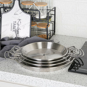 Happycooking Moderne Écologique en Acier Inoxydable 201, Marmite de Cuisson, Chauffe-Plats, Marmite à Fondue, Friteuse Profonde à Compartiments, <span class=keywords><strong>Casserole</strong></span> - Product Image 2