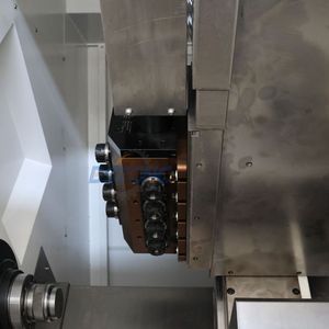 Tck40p tự động nghiêng giường CNC chuyển máy công cụ đường sắt CNC Lathe 2 + 2/4 + 4 sống công cụ - Product Image 4