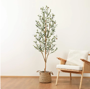 Plante artificielle de style chaud atterrissage en pot olive artificielle plante verte olive avec pot pour <span class=keywords><strong>d</strong></span>écoration de salon - Product Image 2