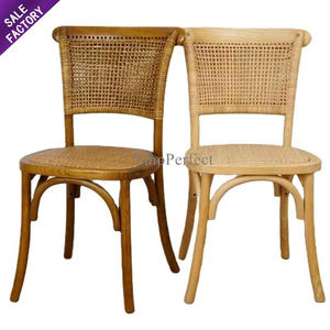 Chaises de banquet empilables en gros pour mariage, hôtel, réception, chaises de salle à manger modernes en bois massif, style nordique - Product Image 6