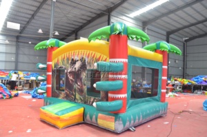 บ้านลมไดโนเสาร์เชิงพาณิชย์ บ้านลมทีเร็กซ์ ปราสาทลมเด้งดึ๋ง ของเล่นเป่าลมสำหรับเด็กให้เช่าสำหรับกิจกรรมกลางแจ้ง - Product Image 2