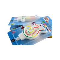 Bougie d'anniversaire musicale magique scintillante pour gâteau, vente en gros