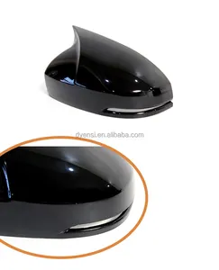 Plastic Sticking Side Mirror Cover For Honda City 2014-2020 Ox Horn Door Rearview Mirror Cover Overlays