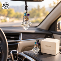 Flacon de parfum décoratif de luxe en verre, flacon de parfum vide orné, emballage personnalisé avec logo, vente en gros