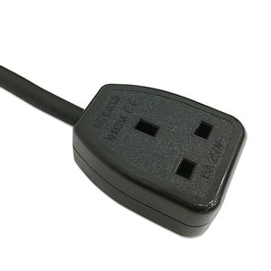 Power Cord UK 2 <strong>Wire</strong> Type G Plug IEC C7 Connector Mains Power Cable Copper Clad Aluminum Figure 8 UK Power Cord - Product Image 1