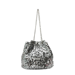 2025 Summer New Fashionable Women's <b>Sequin</b> Shoulder <b>Bag</b> PU Leather Polyester Personalized Chain Waterproof Feature Popular - Product Image 1