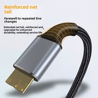 Câble en cuivre de type C vers micro USB 3.0 pour le transfert de données des disques durs externes.