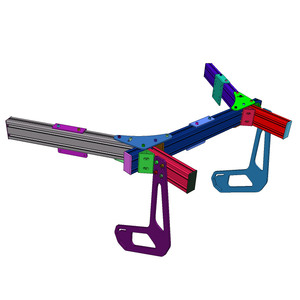 Support de Moniteur Triple en Aluminium <span class=keywords><strong>D</strong></span>émontable pour Simulateur de Course, Conception en Pack Divisé pour l'Exportation, Accessoires de Simulateur de Course Automobile - Product Image 6