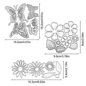 Blumen blätter Schmetterlings form Metalls tempel schneidet Präge schablonen werkzeug für Album dekoration Gruß karte DIY Bastel dekoration - Product Image 3