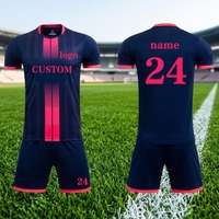 Ensemble de maillots de football personnalisés, uniforme d'équipe, kit rétro, maillots de football à séchage rapide, vente en gros, fabricant OEM