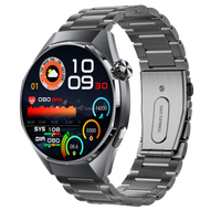 ET462 AMOLED Smartwatch IP68 Wasserdicht BT-Anruf Herzfrequenz-Blutdruck-Monitor Fitness-Smartwatch für Männer und Frauen
